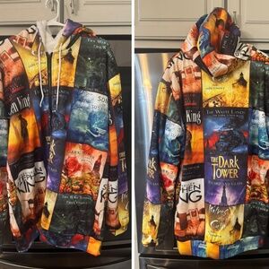 Custom Full Zip Fully Lined Thick Stephen King Dark Tower 3D Graphic Hoodie 2xl